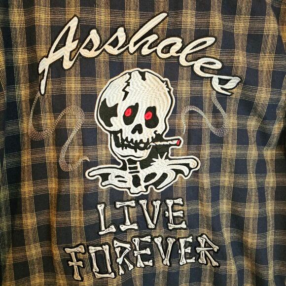 Bad Guy Cool Guy 2XL Buttondown Embroidered image Shirt. Rare Find. Unique. Fun - Picture 14 of 15